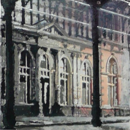 Hollands Spoor (detail), Acrylic on canvas, 50x150 cm